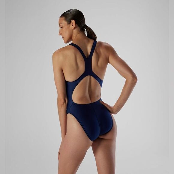 Speedo Women's Swimsuit One Piece Prolt Super Pro Solid Adult Navy Blue S 28 - Picture 6 of 11
